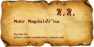 Muhr Magdaléna névjegykártya